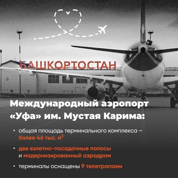 Международный аэропорт Уфа им. Мустая Карима - современный авиационный комплекс